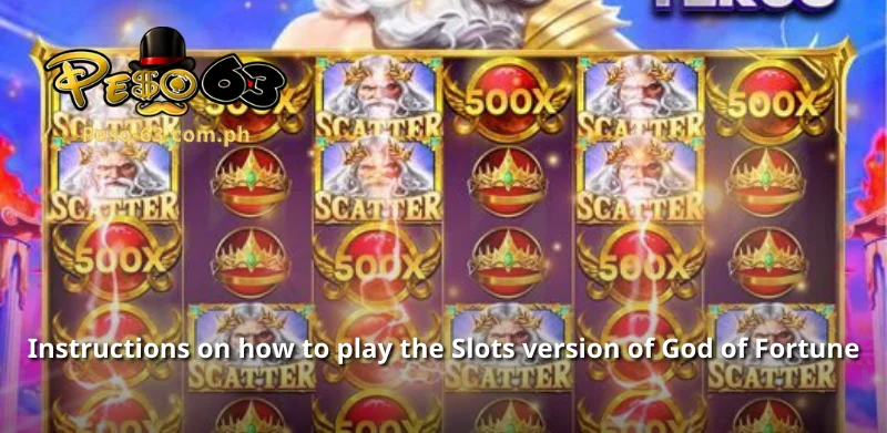 Instructions on how to play the Jackpot version of God of Fortune